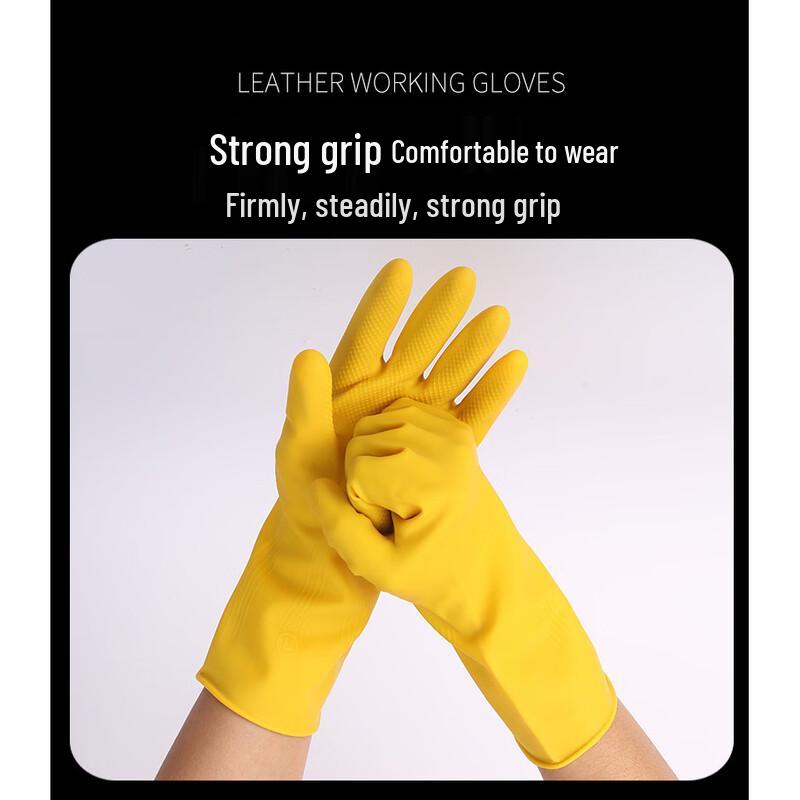 WEZHO Industrial Rubber Anti-Slip Work Gloves