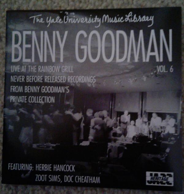 

CD BENNY GOODMAN - Yale Recordings 6 50472C Musicmasters 1991 US Jazz Used