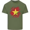 Torn Vietnam Flag Vietnamese Day Football Unisexs Light Cotton TShirt