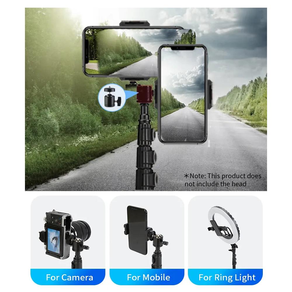 

JMARY MT-40 2-in-1 5-section Height Adjustable Tripod Monopod with Phone Holder Type A