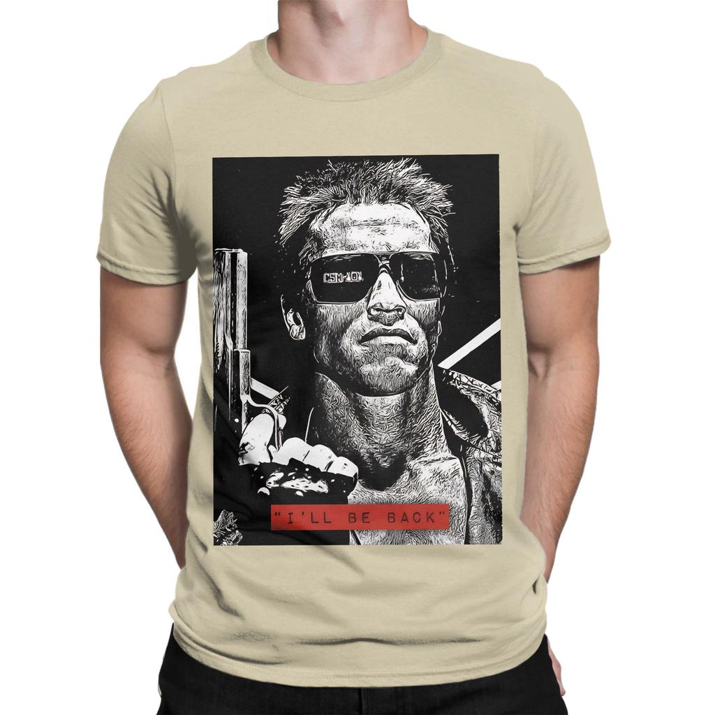 I Will Be Back The Tterminator Funny 100 Cotton TShirt The Tterminator Tees Tops For Unisex