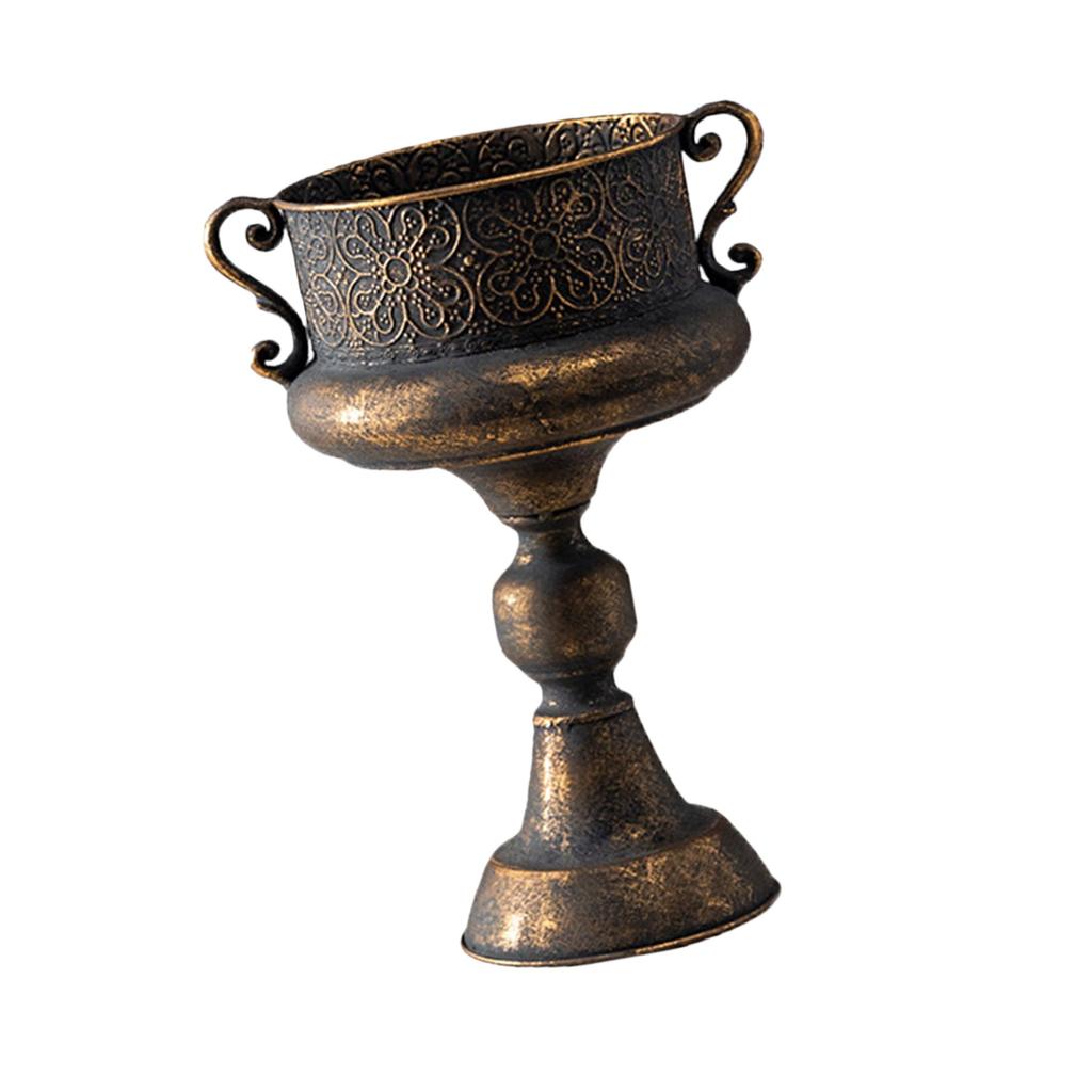 Spacious Design Iron Planter Promoting Healthy Root Growth Stable Base Suitable For Heavy Soil Indoor Outdoor Decoration