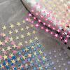 Simple Laser Silver Star Nail Art Stickers Holographic Colorful Self-Adhesive Star Decal Diy Manicure Star Slider