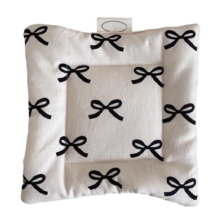 Useful Cotton Bowknot Cup Pad Unique Cup Mats with Bowknot Pattern Delicate Fabric Coaster for Glasswares Protect