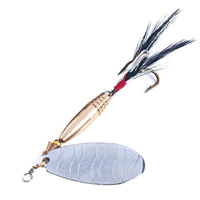 Yediao Vysoce kvalitní kovová lžička spinner Rybářské nástrahy, Wobblery Spinner Bait 13g Třpytky Nástraha Peří Trojháček