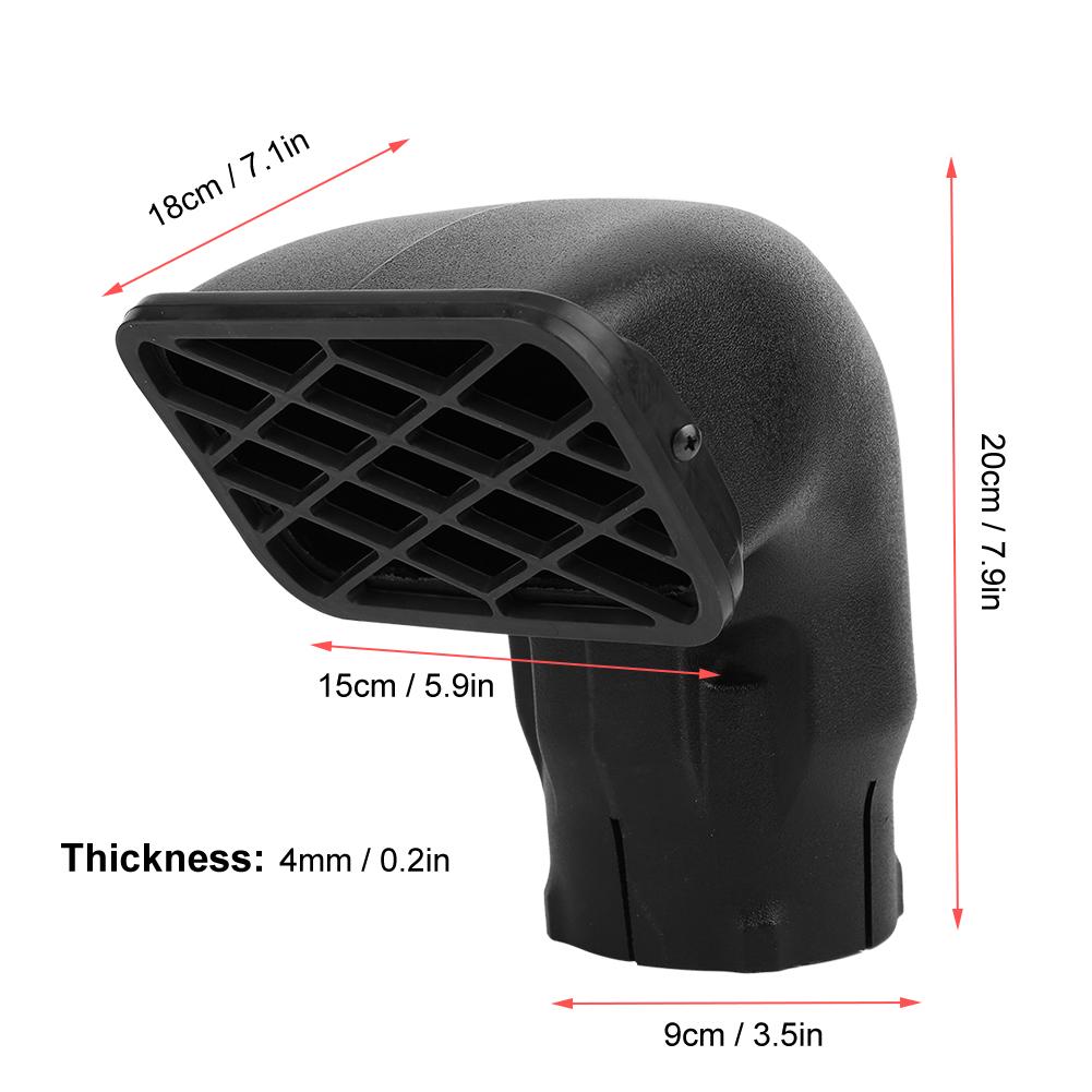 3.5in Car Mudding Snorkel Head Replacement Dust Collector Air Intake Inlet Universal Accessory