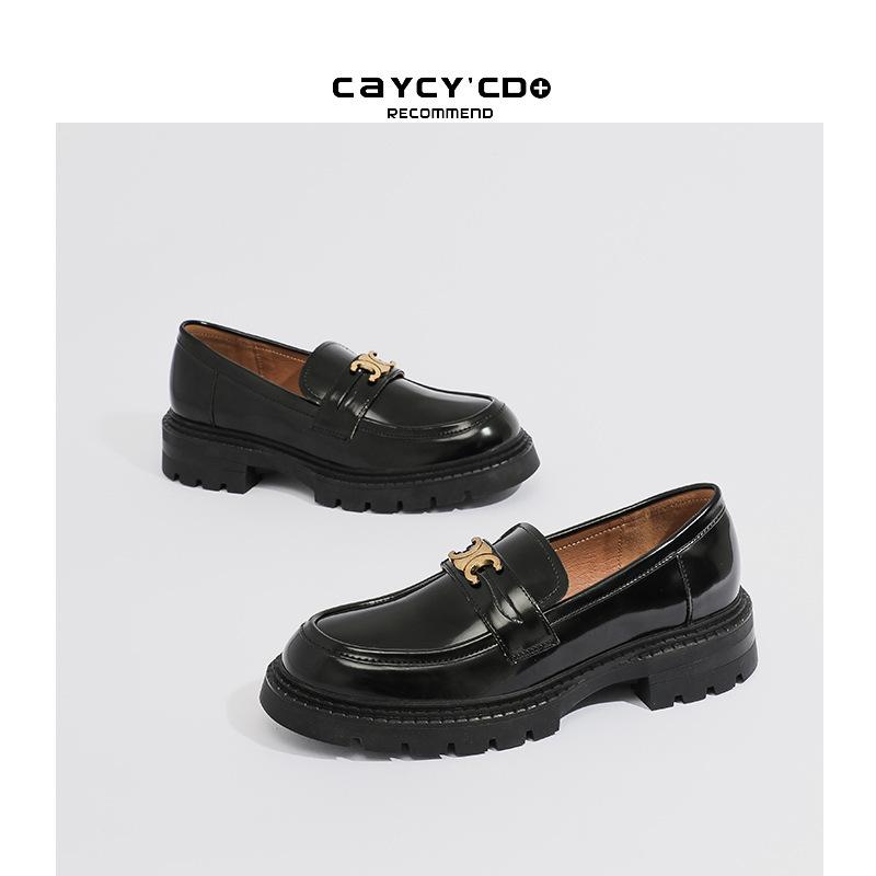 

Huizhou women s shoes genuine leather women s new Arc de Triomphe platform small leather shoes single shoes 34