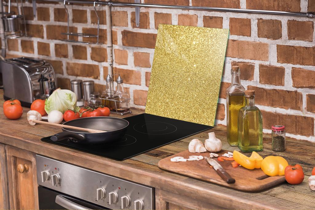 GLASSCHNEIDEBRETT 45x52 GOLD