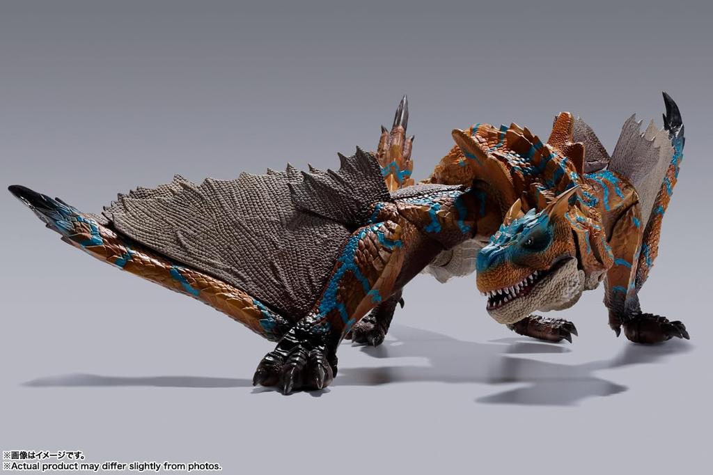 S.H. MonsterArts Monster Hunter Rise Tigrex Approx. 300mm PVC & ABS Painted Action Figure