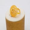 Ethiopia Dubai Gold Color Jewelry Set For Women Flower Pendant Ring Earrings 3 Piece Wedding Jewelry Accessories Jewelry
