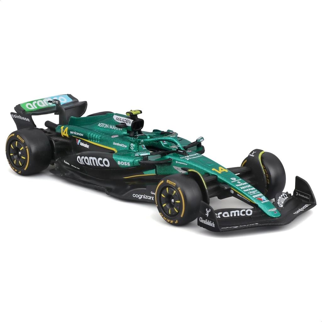 Bburago 2025 Model F1 Aston Martin Aramco Formula One Team AMR25 Fernando Alonso Diecast Model Car Finished Product 1/43 #14 / 18-38250 (#14)