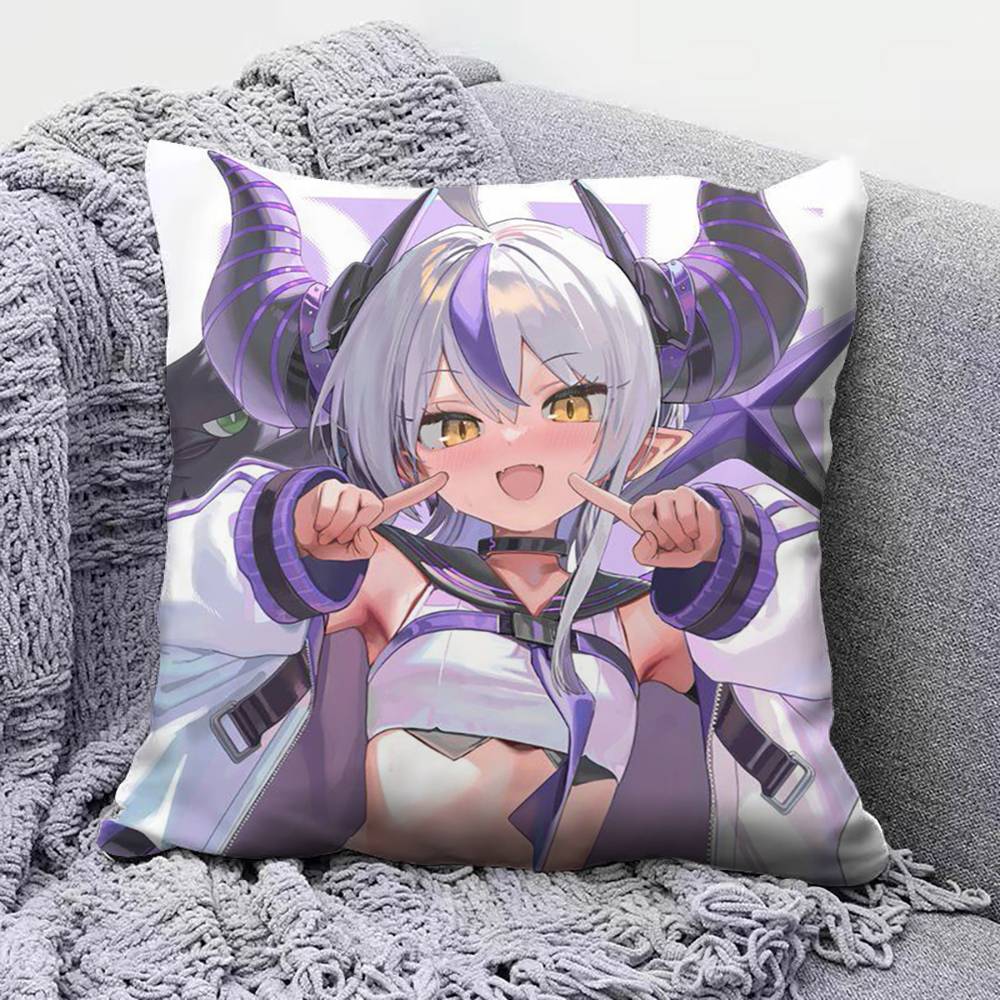 La+ Darknesss Hololive Vtuber Pillow Covers, Home Sofa Cushion Covers And Aecorative Custom