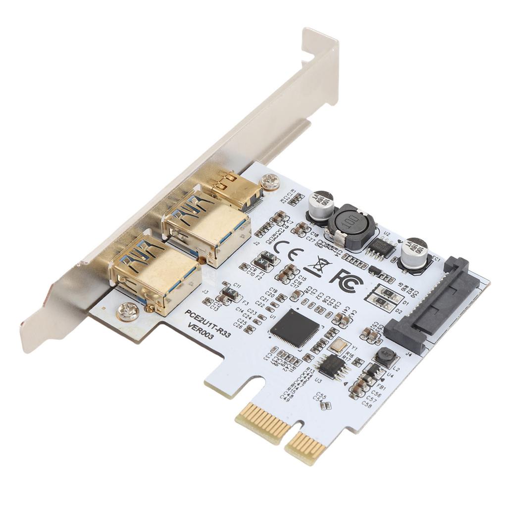 USB3.2 GEN1 Type C Expansion Card 19PIN Socket 5Gbp 2 Port Adapter Card for Type C Front Panel Mount Adapter