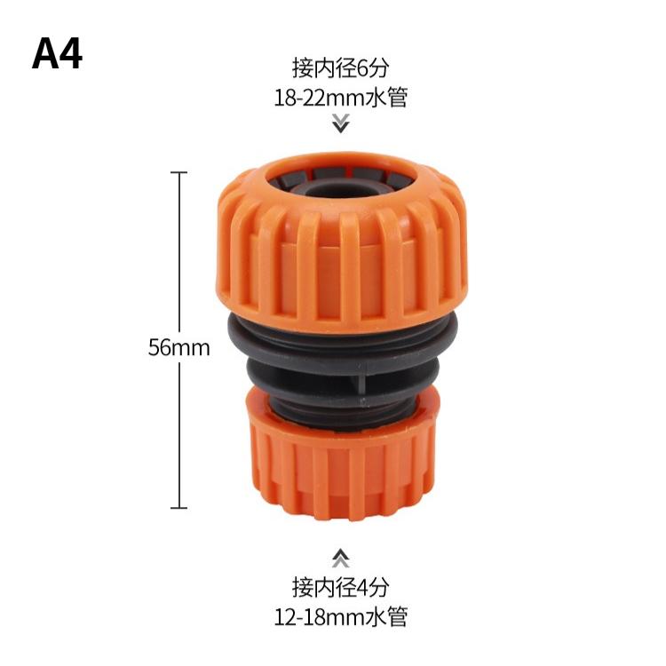Gartenschlauch Kunststoff Schnellkupplung 1/2" 3/4'' 1'' Doppel-Außengewinde Kupplungsstück Adapter Verlängerer Set für Rohr
