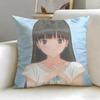 Anime Plus Amagami SS Plus Cushion Cover Soft  EasyWash Pillow Case  Versatile for Couch Bed Travel and Office