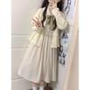 Summer French Bellflower Retro Midi Dress - Waist-Slimming Korean Style for Women & Students