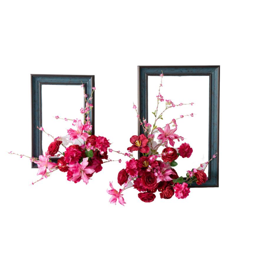 Floral Art Photo Frame Set for Wall and Window Decoration