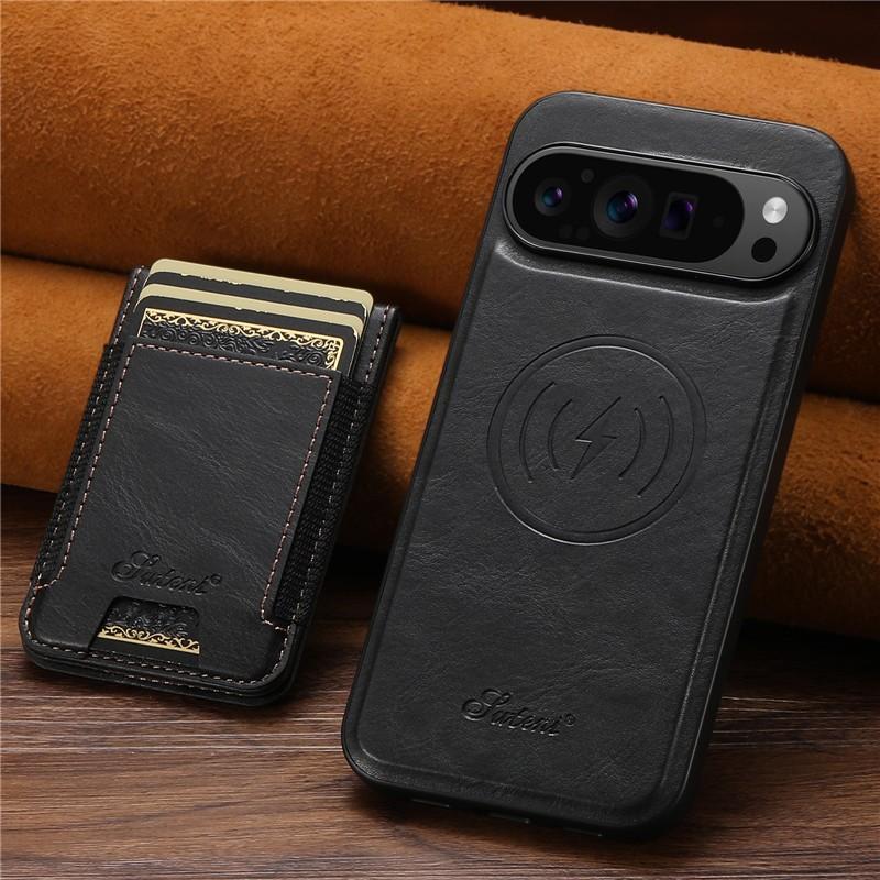 For Magsafe Magnetic Charging Case For Google Pixel 9 10 Pro XL 6A 7A 8A 6/7/8 Pro Retro Leather 2 IN 1 Removable Wallet Cover