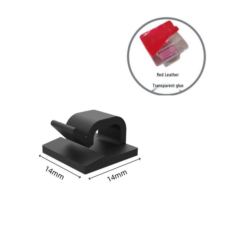 XK001 Self-Adhesive R-Type Cable Organizer & Clip for Car Wiring and Network Cables
