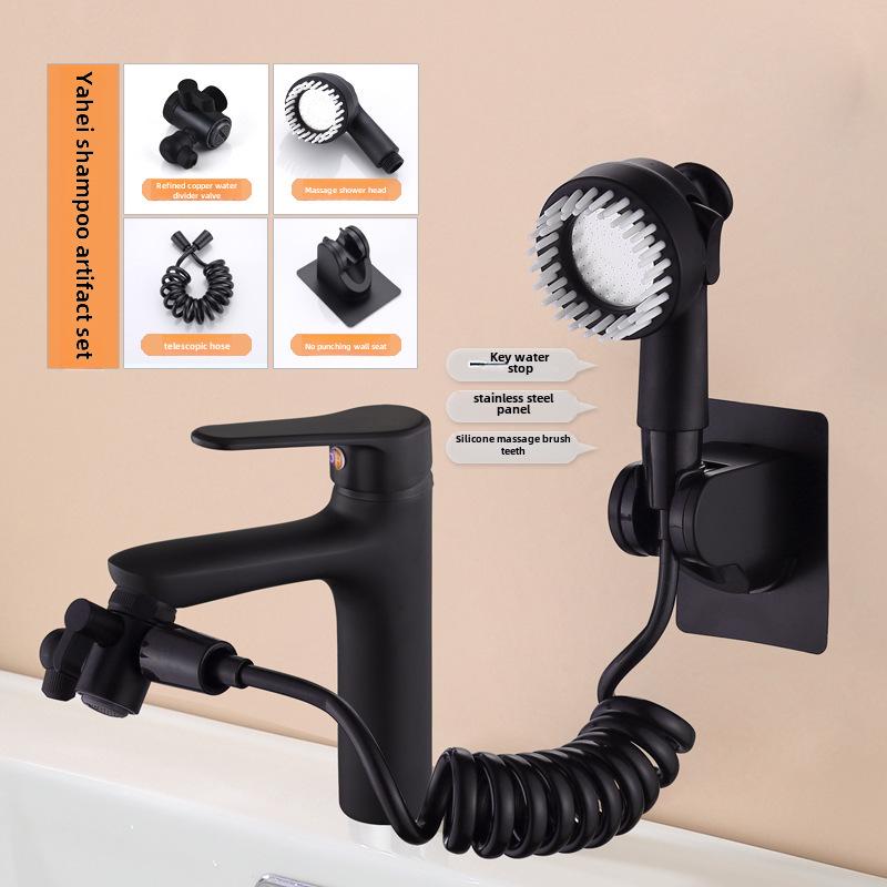 Chaochen Vielseitiges Kupferventilset: Universal-Waschbecken- und Duschshampoo-Set für Küche und Bad