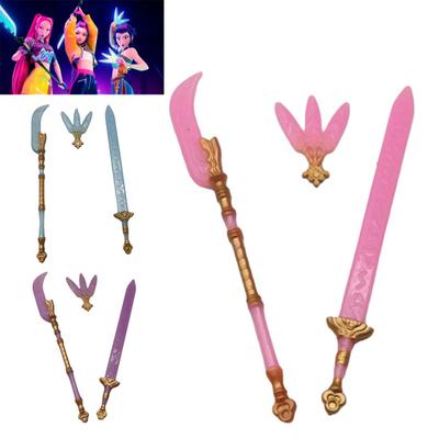 Play House Toy Doll Swords Anime Cosplay Accessories Dramatic Roleplay Props Creative Gift for Doll Lovers Collectors