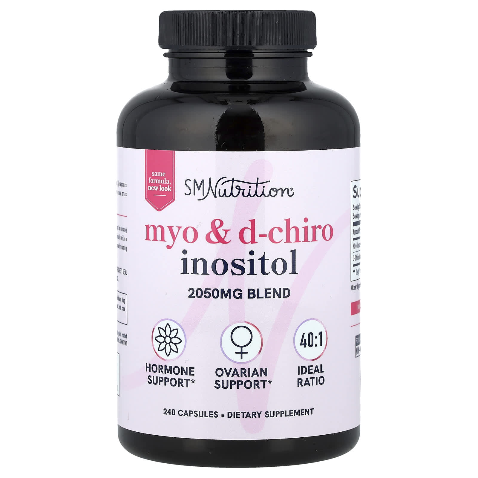 

SMNutrition, Myo-Inositol, d-Chiro-Inositol, 240 Capsules