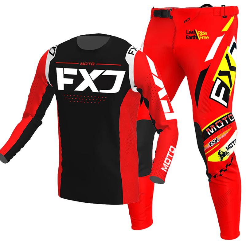 Zestaw motocrossowy dla dzieci 4 5 6 7 8 9 10 11 12 13 lat Młodzież Dziecko Motocykl Chłopiec Dziewczynka Jersey Spodnie Zestawy kombinezon wyścigowy Off-road Enduro MX MTB