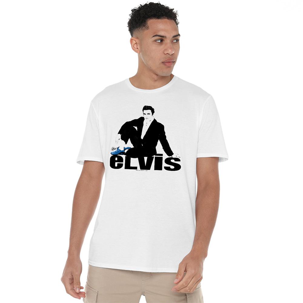 Elvis Presley Unisex Adult Blue Suede Shoes T-Shirt