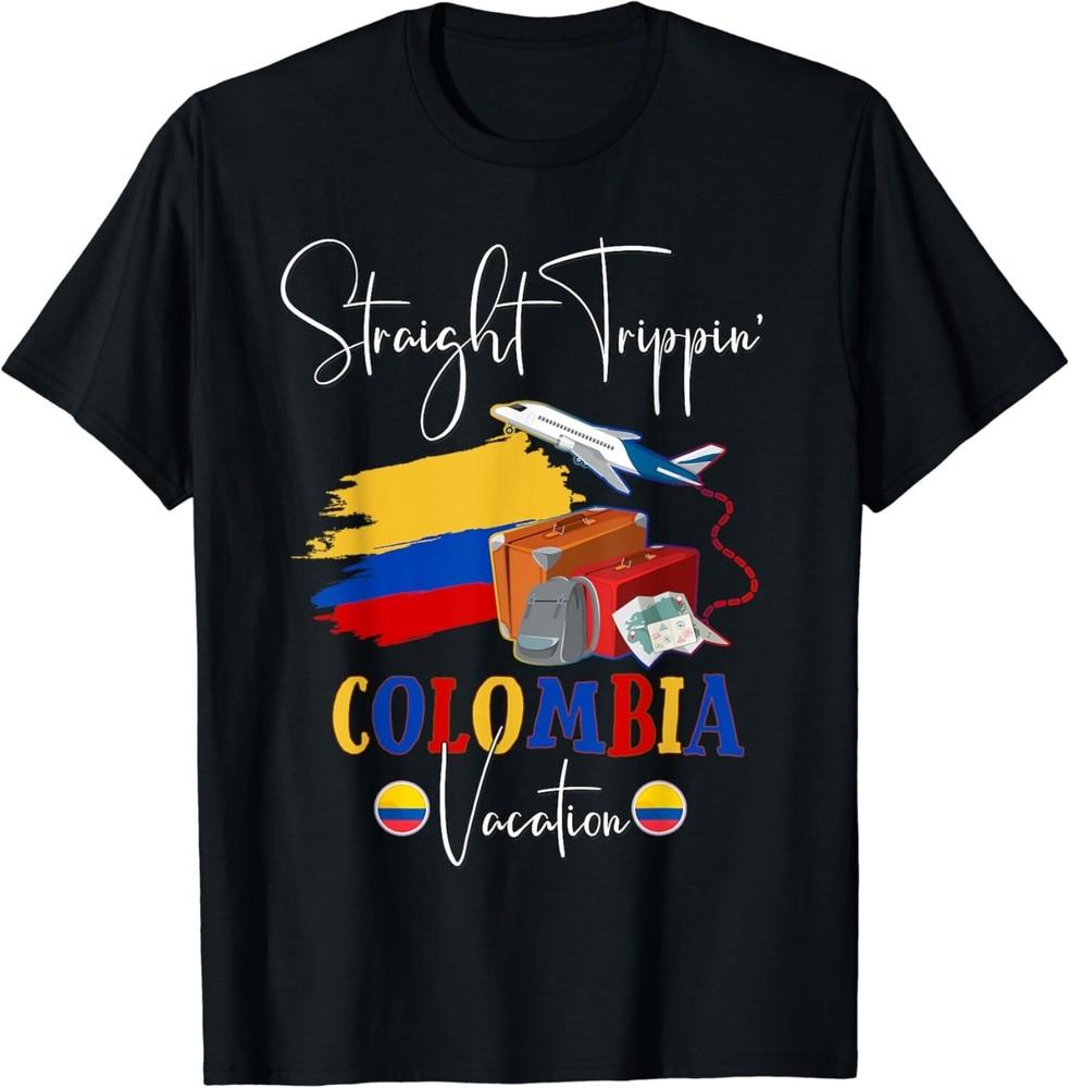 

Straight Trippin Colombia Group Vacation Matching Gift Unisex T-Shirt M