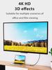 USB 3.0 Type-C Hub to 4K HDMI Adapter Thunderbolt 3 RJ45 USB C Hub VGA TF SD Reader Slot for MacBook Pro M3 M2 Air 13 2022 2021