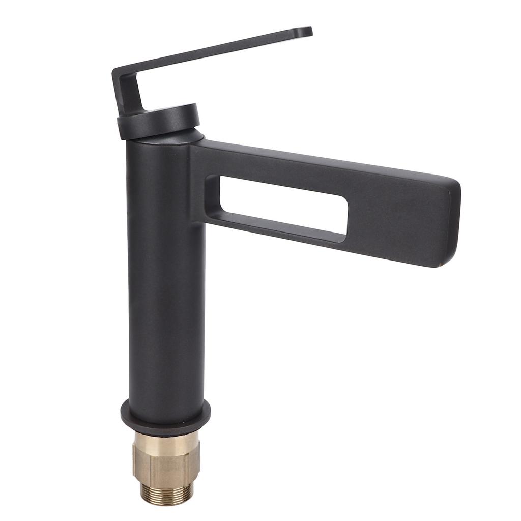 Waterfall Bathroom Faucet Hot and Cold Water Mixer Tap Single Hole Washbasin Faucet for Bathroom Grey