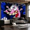 Courage the Cowardly Dog Pattern Home Decor Tapestry, Wall Hanging, Decorative RV Wall Cloth.MGT0918602
