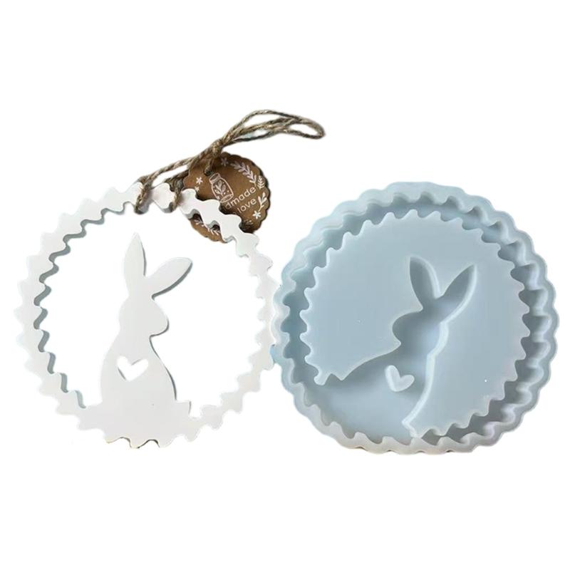 Easters Themed Silicone Craft Mould Designs for Rabbits Charm Easy to Clean and Reusable for Crafting