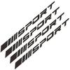 Fashion 4pc Car Stickers Wheel Wheels Sports Racing DIY Stripe Decoration Stickers Badge Car Styling Car SUV