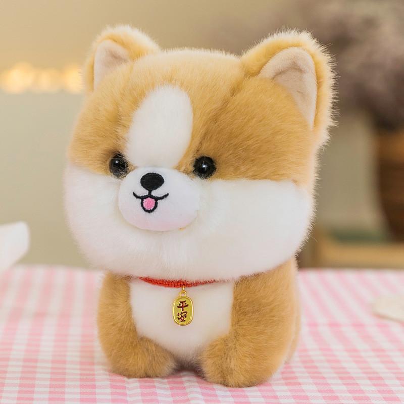 Akita Corgi Japanese Animal Plush Toy Ornament Room Decor For Kids Gift Holiday