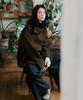 Malen Unisex Side Collar Coat Brown