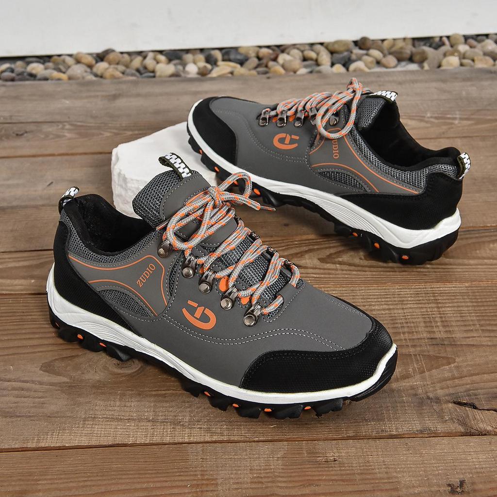 Men’s Outdoor Hiking Shoes - Large Size, Non-Slip, Ideal for Spring and Autumn Adventure and Camping