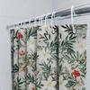 Vintage Floral Printed Bath Shower Curtain Waterproof Bathroom Decoration Decor Home Textile Fabric Wall Hanging Waterproof Tile