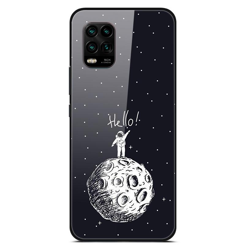 For Xiaomi Mi 10 Lite 5G Case Tempered Glass Hard Back Cover For Xiaomi Mi 10 10T Lite Pro Case Fundas For Xiaomi Mi10 Lite Capa