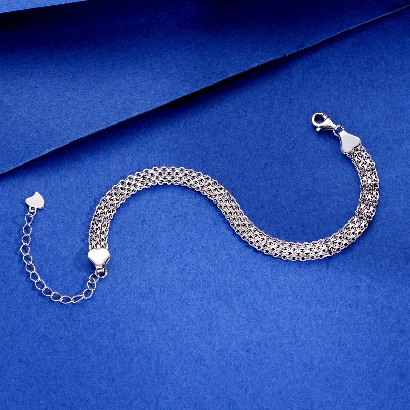 Woven Lace Bracelet Women's Niche Personality Fashion Versatile Stacked Wide Bracelet