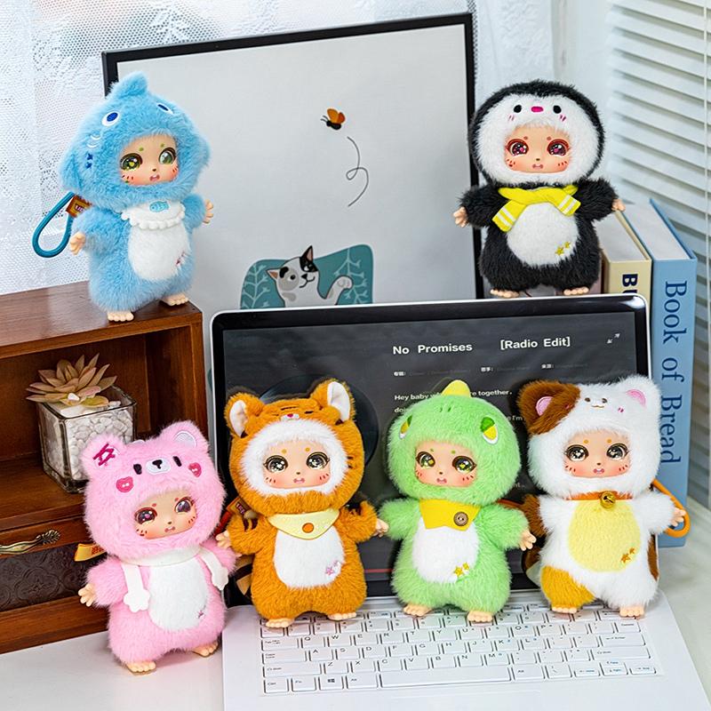 15cm Kawaii Cute Animals Vinyl Face Plush Playthings Dinosaurs Penguins Sharks Pendant Gift Idea ideal for Animal Enthusiasts Children Hang Bag