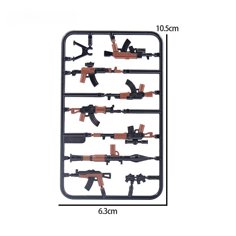

Военные аксессуары для кукол 7065 штурмовая винтовка двухцветная часть оружия черный спрей коричневый сборка