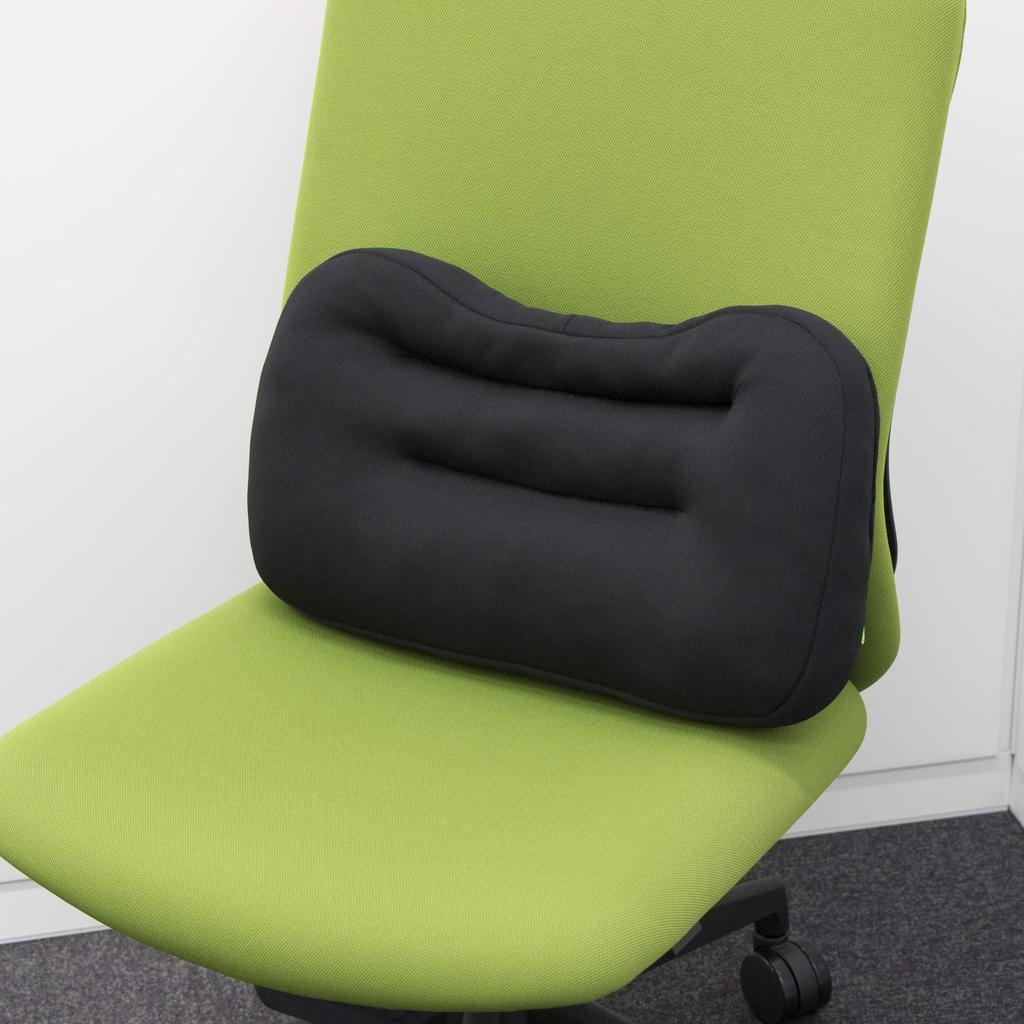 Aqua Dream Lumbar Pillow, Black, 31 x 45 x 9 cm, Low-Rebound, AQ-HB021