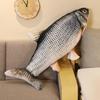 40/60cm 3D Simulation Fish Plush Toys Stuffed Soft Animal Crucian Carp Plush Pillow Creative Sofa Pillow Cushion Gift Kids Toy
