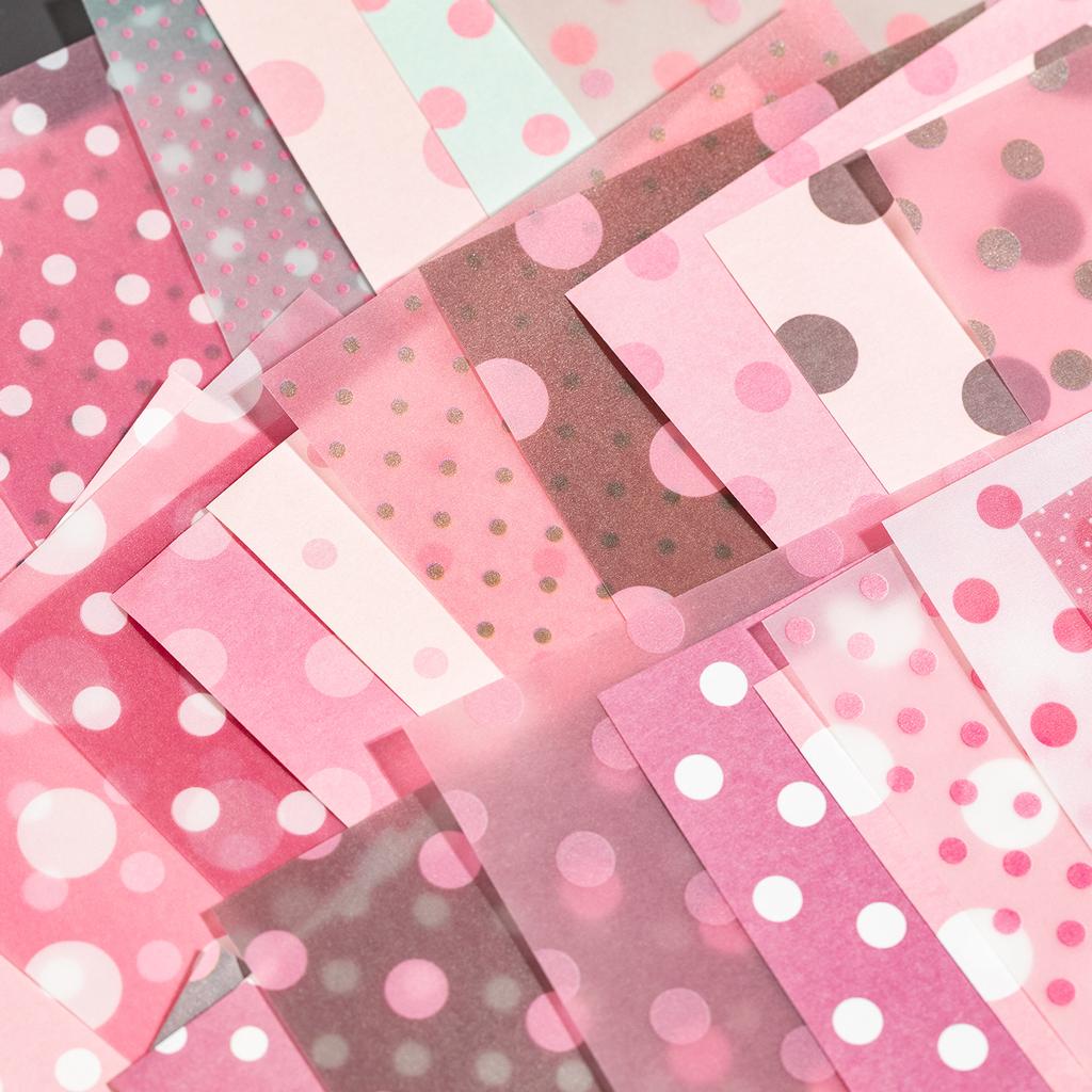 JIAMEI 25/30 sheets Pointism&Holiday Atmosphere Ins Tearable Scrapbooking Material Paper DIY Handmade Collage Aesthetic Supplies
