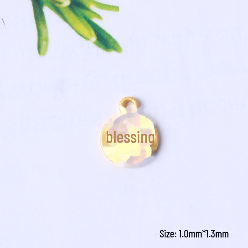 Sand Gold Electroplated Alloy Bracelet Pendant with Nafu Braid