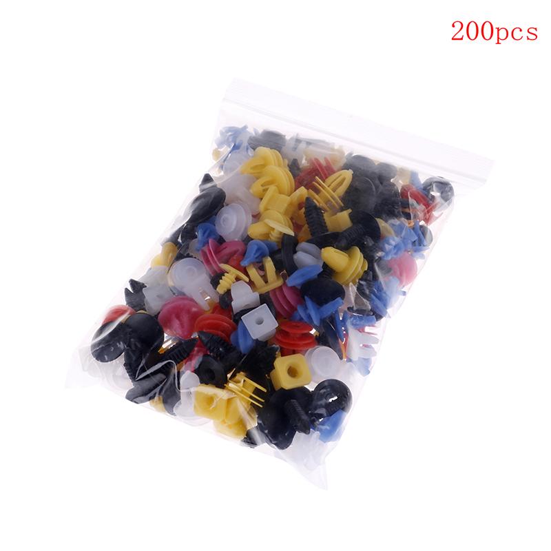 500Pcs Mixed Auto Car Fastener Clip Bumper Fender Trim Plastic Rivet Door Panel