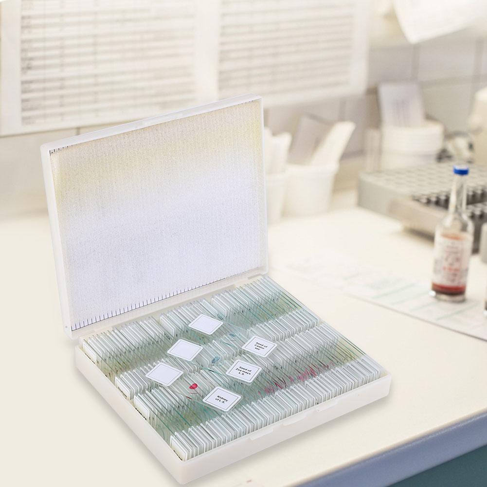 Set de diapozitive pentru secțiunea biologică pregătită pentru educația de bază în științe biologice 100 de diapozitive