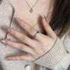 Lukewarm Wind Irregular Lines Cross Winding X Ring Female Index Finger Light Luxury Fashion Simple Multi-layer Ins Tide Elegant Simple Women Rings