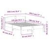 VidaXL Bed Frames and Headboards, Double Bed with Slatted Base, Adult Bed, Bedroom Furniture, Modern, Wax Brown 842609